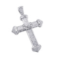 Big Round Cross 925 Pendentifs en argent Fine Jewelry